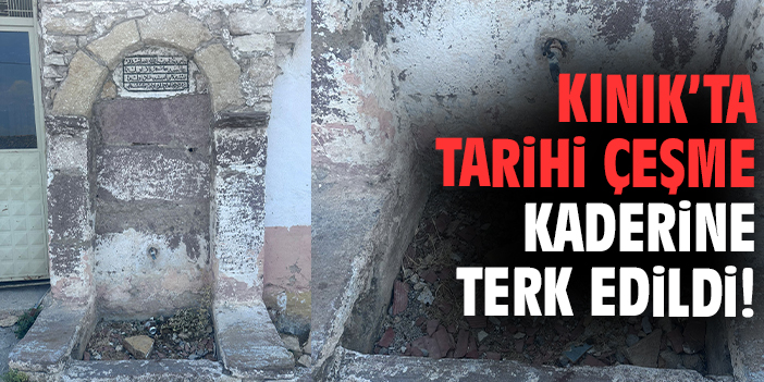 Tarihi Çeşme Bakımsızlıkla Yüzleşiyor: Vatandaşlar Çağrıda Bulundu