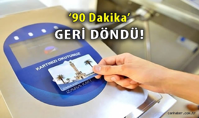 web sitesinde haber muhabirisin bu içeriğe göre dikkat çekici başlık yazar mısın. Başlığın uzunluğu en fazla 50 karakter olsun  <p><span style="font-size:16px;">İzmir Büyükşehir Belediye Başkanı Cemil Tugay’ın seçim vaatleri arasında yer alan ve geçmişte de sık sık tartışmalara neden olan 90 dakika ücretiz aktarma imkanı bugün itibari ile yeniden kullanıma açıldı.<br><br>Geçmiş dönem Büyükşehir Belediye Başkanı Tunç Soyer tarafından uygulamada olan 90 dakika ücretsiz aktarmanın kaldırılarak yerine 120 dakika ücretli aktarma sisteminin getirildiği dönemde vatandaşlar tepkiyle karşılamıştı.<br><br>31 Mart seçimlerinde tüm siyasi parti adaylarının ortak vaadi olan uygulama UKOME’den geçtiğimiz hafta onay alırken, bugün (22 Temmuz) itibariyle de kullanıma başladı.<br><br>Bugünden itibaren geçerli olan 90 dakika ücretsiz aktarma uygulaması, İZBAN, otobüsler, tramvaylar ve metro gibi toplu taşıma araçlarında geçerli olacak. Bu düzenleme, yolculara bir biniş üzerinden 90 dakika içinde ücretsiz aktarma yapma hakkı tanıyacak.<br><br>ÜÇÜNCÜ TOPLANTIDA KABUL EDİLDİ<br>Başkan Cemil Tugay’ın göreve gelmesinin ardından, 15 Mayıs ve 14 Haziran tarihlerinde düzenlenen UKOME toplantılarında sunulan teklif, merkezi idareye bağlı kurum ve kuruluşların temsilcilerinin olumsuz oylarıyla reddedilmişti. Sisteme ilişkin teklif 10 Temmuz’da düzenlenen Ulaşım Koordinasyon Merkezi (UKOME) toplantısında bir kez daha gündeme geldi. Daha önce iki kez oy çokluğu ile reddedilmesi üzerine üçüncü kez sunulan teklif toplantıda oybirliğiyle kabul edilmişti.</span></p>