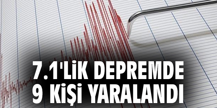 Japonya’da 7.1 Büyüklüğündeki Depremde Yaralılar!