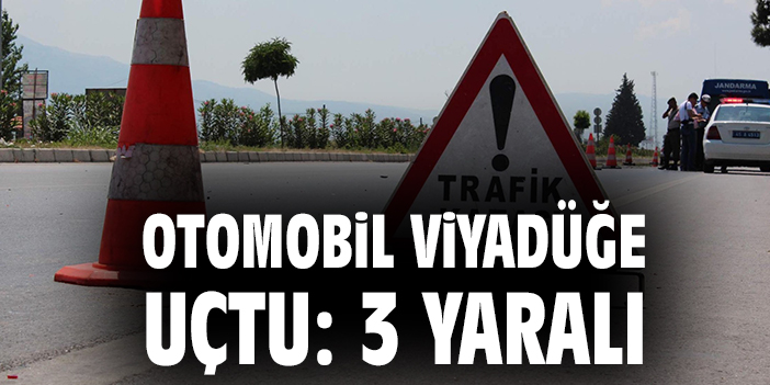 Viyadükte korkunç kaza: Alkollü sürücü takla attı!