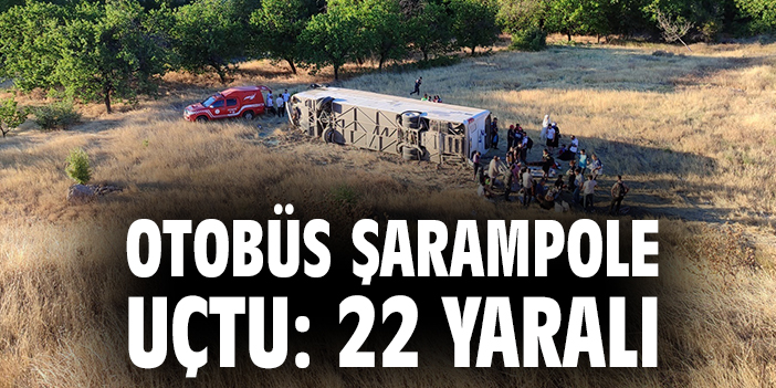 Bordum-Van Seferinde Otobüs Devrildi, 21 Yaralı