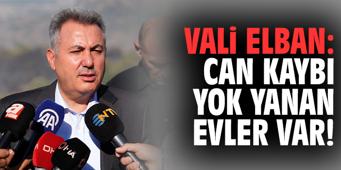 İzmir Valisi: Yangınlarla Mücadele Devam Ediyor