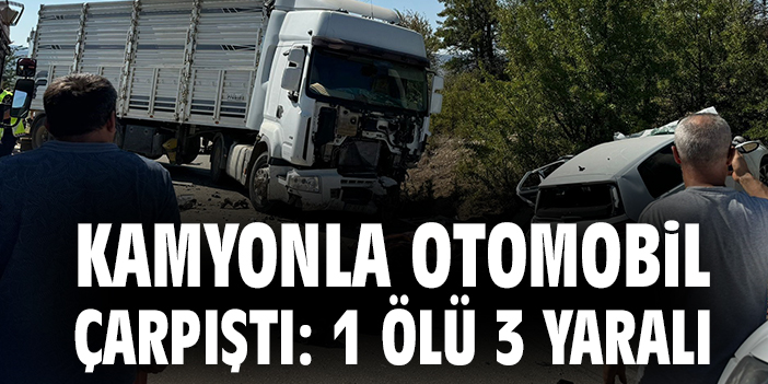 Korkuteli’de Kafa Kafaya Çarpışan Kamyon ve Otomobil!