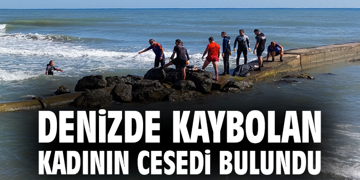 Samsun’da Denizde Kaybolan Kadın Cansız Bedeni Kayalıklarda Bulundu