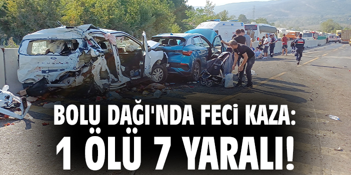 Bolu Dağı’nda Tır Kazası: 1 ölü, 7 yaralı!