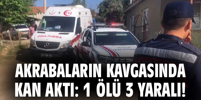 Akraba Kavgası Kanlı Bitti: Bir Ölü, Çok Sayıda Yaralı