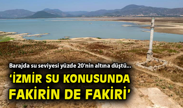 Tahtalı Barajı su seviyesi rekor düşüşte