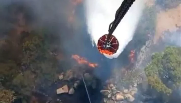 Bergama’da Orman Yangınına Müdahale Devam Ediyor
