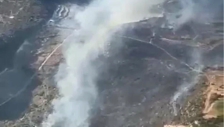 Çeşme’de Tarım Arazisinde Yangın Çıktı