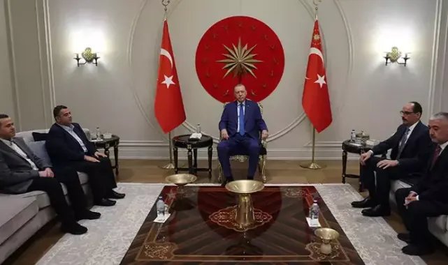 Erdoğan, Hamas liderinin oğullarını kabul etti