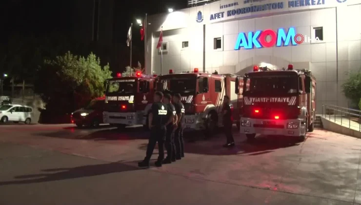 İstanbul’dan İzmir’e İtfaiye Ekibi Yola Çıktı