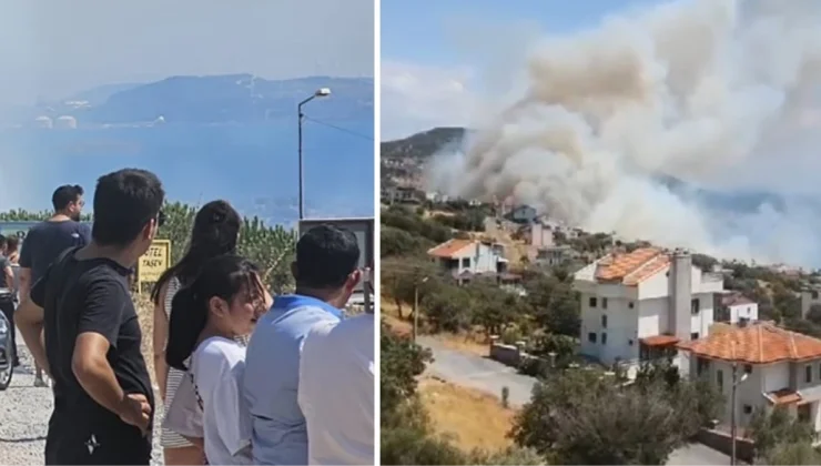 İzmir’de Orman Yangınında Havadan ve Karadan Müdahale