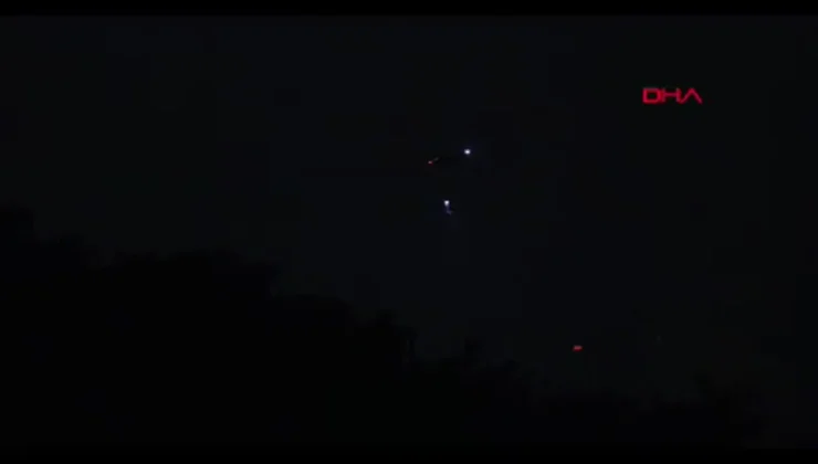 Yamanlar’daki Orman Yangınına Gece Müdahalesi