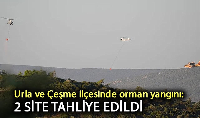 İzmir’de Orman Yangınlarına Hava ve Karadan Müdahale!