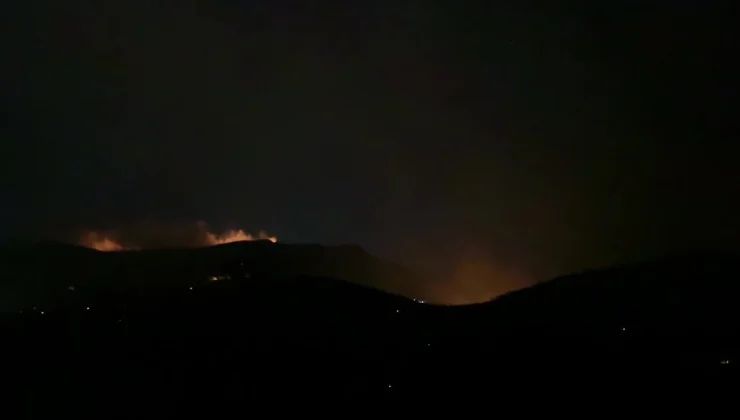 İzmir Yamanlar Orman Yangını Devam Ediyor