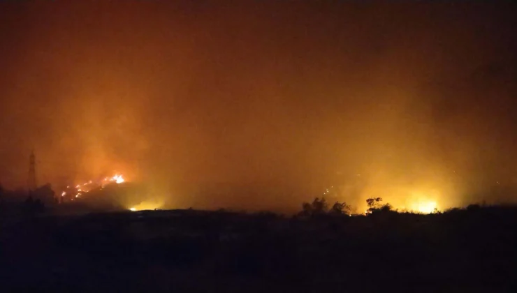 Yamanlar Yangınında 87 Ev Tahliye Edildi