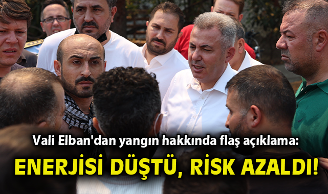 Vali Elban: Yangın Bölgesinde İncelemelerde Bulundu