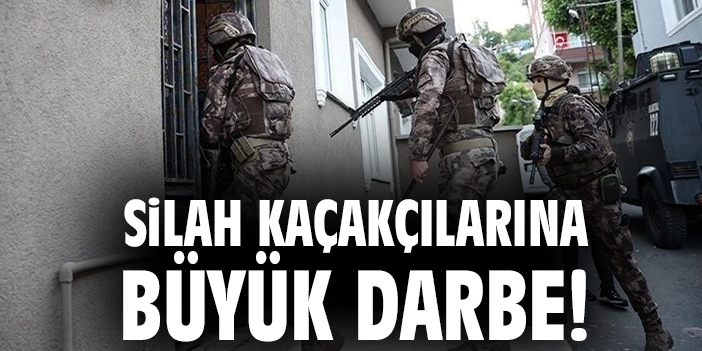 Silah kaçakçılarına büyük darbe!