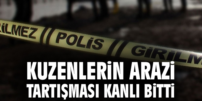 Kuzenlerin arazi tartışması kanlı bitti