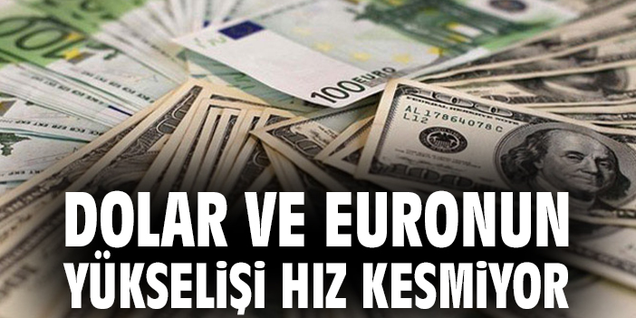 Dolar ve euronun yükselişi hız kesmiyor