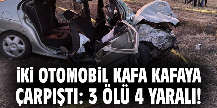 Kafa Kafaya Çarpışmada Üç Can Kaybı!