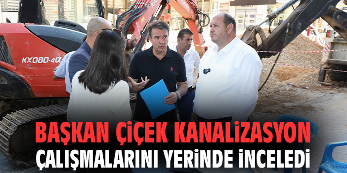 Menderes’te Kanalizasyon Çalışmaları Hızla Devam Ediyor