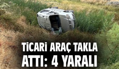 Hakkari’de Takla Atan Araçta 4 Yaralı Var!