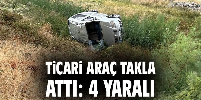 Hakkari’de Takla Atan Araçta 4 Yaralı Var!