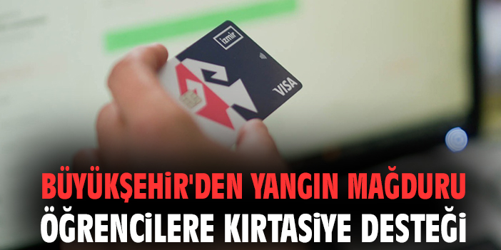 İzmir’den Yangın Mağduru Öğrencilere Kırtasiye Desteği