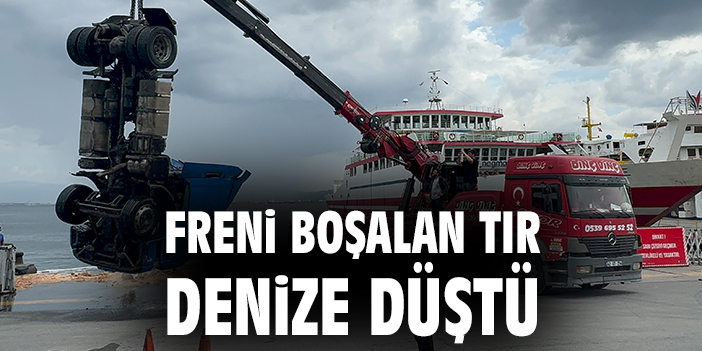 Tır Feribot İskelesi’nden Denize Uçtu!