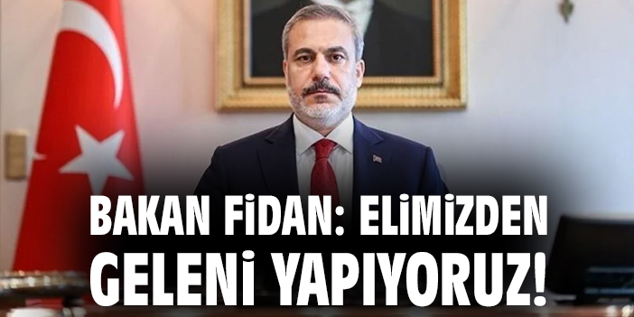 Fidan: Filistin İçin Soykırım Alarmı!