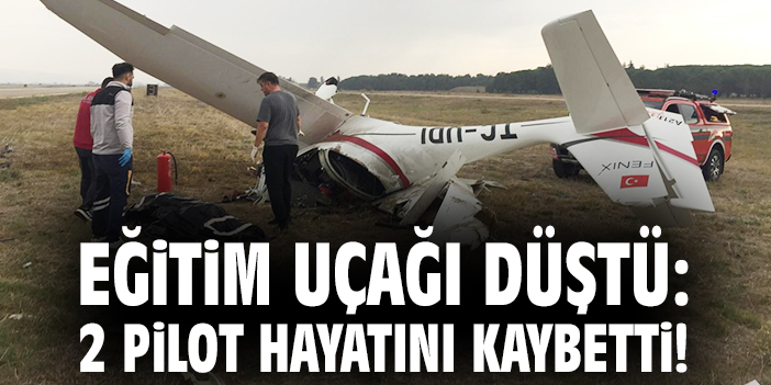 Eğitim Uçağı Düştü: 2 Pilot Hayatını Kaybetti