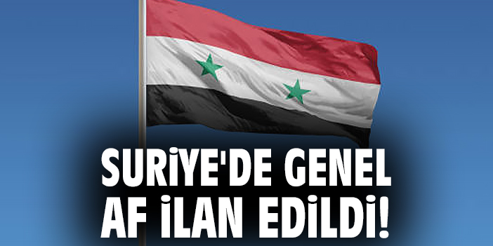 Esad’tan Genel Af Kararı: Şartlı İndirim!