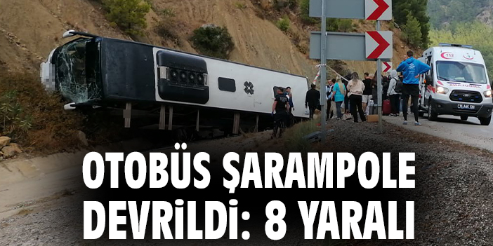 Burdur’da Otobüs Devrildi: 8 Yaralı!