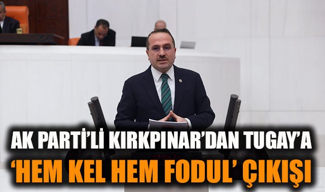 web sitesinde haber muhabirisin bu içeriğe göre dikkat çekici başlık yazar mısın. Başlığın uzunluğu en fazla 50 karakter olsun 
 <p style="line-height:1.295; margin-bottom:11px">AK Parti İzmir Milletvekili Yaşar Kırkpınar, İzmir Büyükşehir Belediye Başkanı Cemil Tugay’ın hükümetten destek istediğini ancak bu konuda yapıcı hiçbir adım atmadığını vurgulayarak “İzmir’in hali ortada.  Malum artık İzmir ülke gündemini işgal etmeye devam ediyor. Daha geçen hafta belediye başkanı çok önemli itiraflarda bulundu. İzmir’in altyapısının, üst yapısının yetersiz olduğunu işin içinden çıkılamadığını kokunun giderilemediğini söyledi. Ölü balıklarla birlikte anlaşıldı ki İzmir’in denizi de havası da oksijensiz bırakıldı.  Hatta ‘çaresiz kaldım el uzatıyorum’ diye de açıklama yaptı. İzmir’in yönetilemediğini İzmir’de bir yönetim sorunu olduğunu vurgulayan Tugay’ın Soyer‘le de zaman zaman basın üzerinden atıştığını hepimiz çok iyi biliyoruz.  Bizler de İzmir’in bu içler acısı durumunun ortadan kaldırılması için elimizden geleni yapacağımızı söyledik, ifade ettik. Ama o gün bugündür belediye başkanı hükumetle ilgili ağır eleştiriler de bulunuyor, asılsız suçlamalarda bulunarak topu taca atıyor. Sn. Tugay hem kel hem fodul. Sorumluluk kendisindeyken başkalarının üzerine yıkmaya çalışıyor. Çok pardon da; 25 yıldan beri İzmir’i kim yönetiyor” ifadelerini kullandı. </p><p style="line-height:1.295; margin-bottom:11px">“İZMİR’İ DE KÖRFEZİ DE SİZ KİRLETTİNİZ”</p><p style="line-height:1.295; margin-bottom:11px">CHP’nin lafa gelince CHP’nin ve CHP’li yöneticilerin mangalda kül bırakmadıklarını vurgulayan Milletvekili Kırkpınar, “İzmir’i Körfezi’ni bu hale siz getirmediniz mi? 25 yıldan beri alt yapıyla ilgili ne yaptınız? Şehrin trafik, kentsel dönüşüm ve çevre kirliliği ile ilgili hangi adımları attınız. İstanbul’da yine sizin eseriniz olan Haliç problemini kim çözdü? Dönemin Büyükşehir Belediye Başkanı olan Sn. Cumhurbaşkanımız çözdü. Bu ‘benim işim değil’ demedi. Lafa gelince üstünüze yok icraata gelince sıfır. Körfez’imizi temizleyin İzmir’e oksijenini geri verin. Çünkü İzmir’i de körfezi de siz kirlettiniz”dedi.</p> 