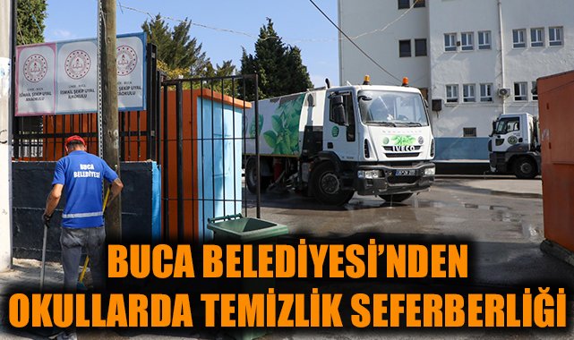 web sitesinde haber muhabirisin bu içeriğe göre dikkat çekici başlık yazar mısın. Başlığın uzunluğu en fazla 50 karakter olsun  <p>Yeni eğitim öğretim yılının başlamasına sayılı günler kala Buca Belediyesi,  çocukların daha hijyenik şartlarda eğitim görebilmeleri için okullarda temizlik seferberliği başlattı. Buca Belediye Başkanı Görkem Duman,  çalışmanın ilçe genelindeki tüm okullarda yapılacağını söyledi.<br><br>Eğitime desteğini sürdüren Buca Belediyesi, ilçedeki okullarda temizlik çalışması gerçekleştiriyor. Temizlik İşleri Müdürlüğü’ne bağlı ekipler arazöz ve büyük süpürge araçları ile tüm okul bahçesini baştan aşağı yıkıyor. Park ve Bahçeler Müdürlüğü ekipleri ise okullardan gelen talepleri değerlendirerek, bahçelerdeki ağaçların budamasını ve bakımlarını yapıyor.<br><br>Geleceğin teminatı çocukların daha iyi şartlarda eğitim görebilmeleri için her türlü desteğe hazır olduklarını belirten Buca Belediye Başkanı Görkem Duman, “Ekiplerimiz ilçemizde bulunan tüm okullarda aynı özenli çalışmayı gerçekleştirecek. 2024-2025 eğitim öğretim yılında tüm öğretmen ve öğrencilerimize başarılar diliyorum” dedi.</p>