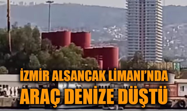 İzmir Alsancak’ta Araç Deniz Gölüne Düştü!