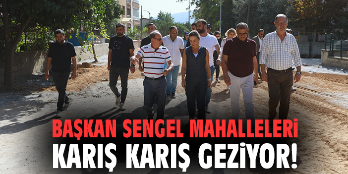 Başkan Sengel, Mahalleyi Gezerek İhtiyaçları Dinledi