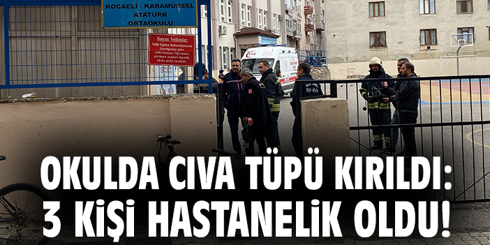 Karamürsel’de Cıva Tüpü Krizi! Okul Tahliye Edildi