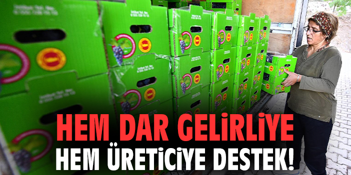 İzmir, Üreticiye 10 Ton Üzümle Destek Oldu!