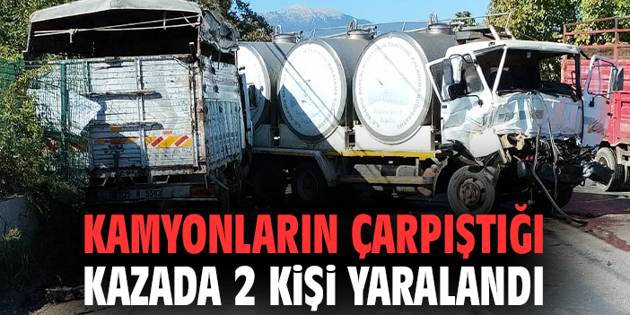 Ödemiş’te Kafa Kafaya Çarpışma: 2 Yaralı