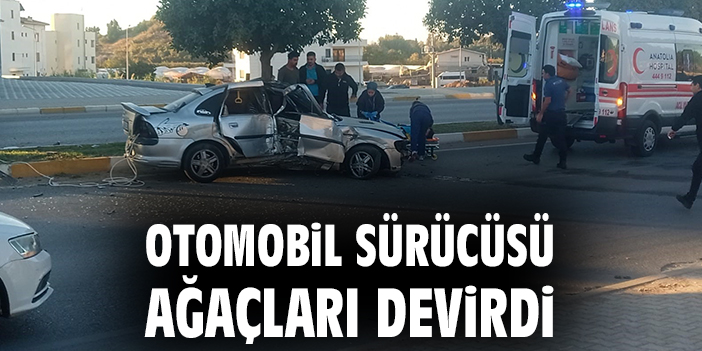 Serik’te Kaza: Araç Aydınlatma Direğine Çarptı!