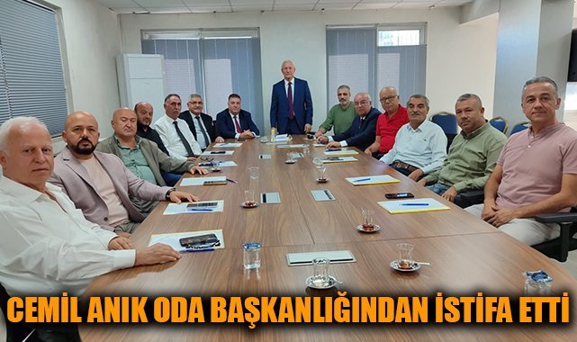 İzmir’de Oda Başkanı Celil Anık İstifa Etti!