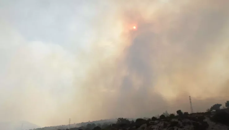 Foça’daki Yangın Kısmen Kontrol Altına Alındı