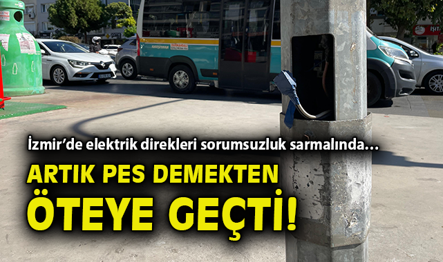 Karşıyaka’da Tehlike Saçan Elektrik Direkleri!