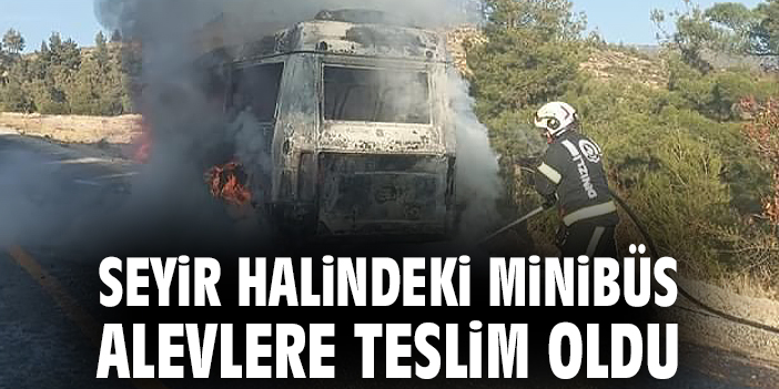 Minibüste Yangın Paniği: Ekipler Hızla Müdahale Etti!