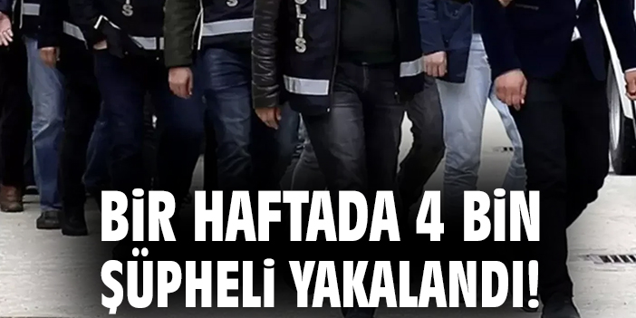 Çember-24 Operasyonu: 4.244 Şüpheli Yakalandı!