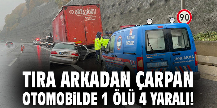TEM Otoyolu’nda Feci Kaza: 1 Ölü, 4 Yaralı