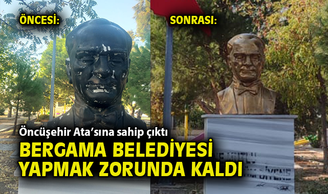 Atatürk Büstü Bakıma Alındı, Vatandaşlar Sevindi!