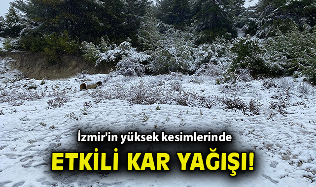 İzmir’de Kar Yağışı: Beyaza Bürünmüş Manzaralar!